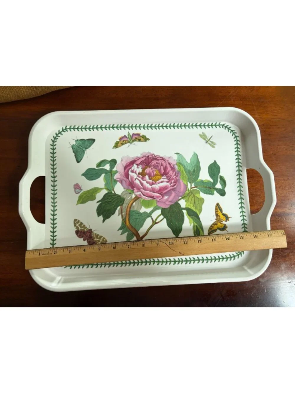 Portmeirion Botanic Garden Melamine, Handled Serving Tray, England